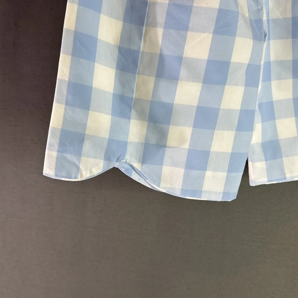 Sugar Blue and White Dress with Red Trim‎ with matching shorts size 10 T